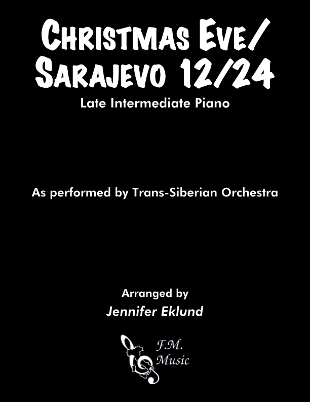 Christmas Eve/Sarajevo 12/24 (Late Intermediate Piano) By Trans ...